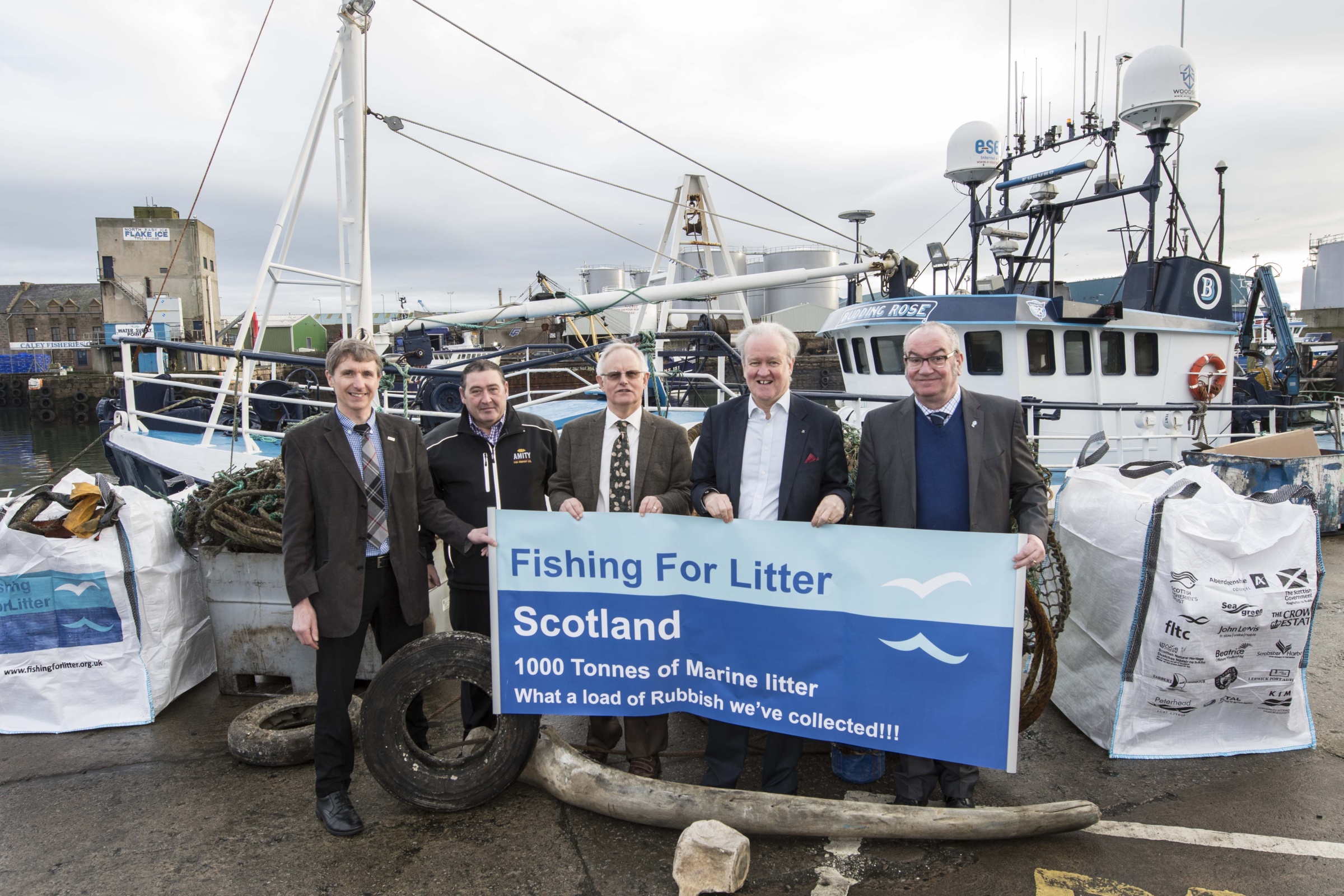 Fishing for Litter Scotland lands its 1000th tonne of marine litter
