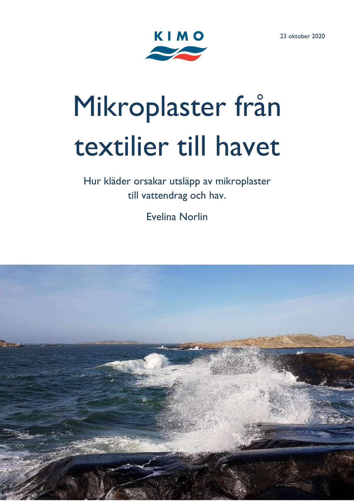 Mikroplaster från textilier till havet